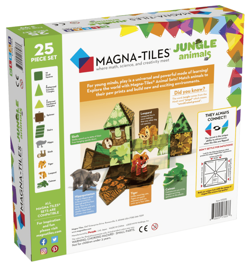 Magna-Tiles Magnetic Toy 25-piece Jungle - Image 2