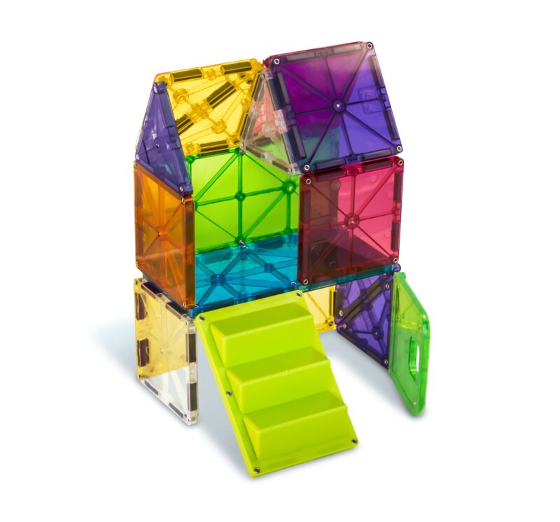 Magna-Tiles 28 piece House Magnetic Toy - Image 3