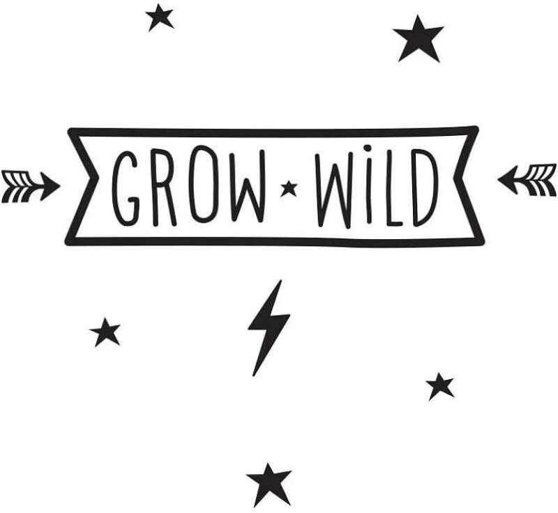 Grow Wild Wall Sticker by A Little Lovely Company