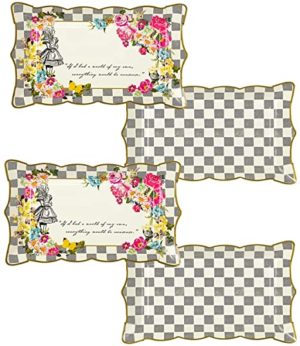 Alice serving platters