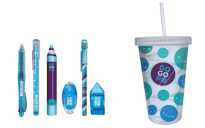 Back To School Cup with Crazy Straw Stationery Bundle by GOGOPO