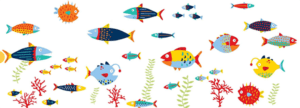 OCEAN Bottom wall stickers by WallPops