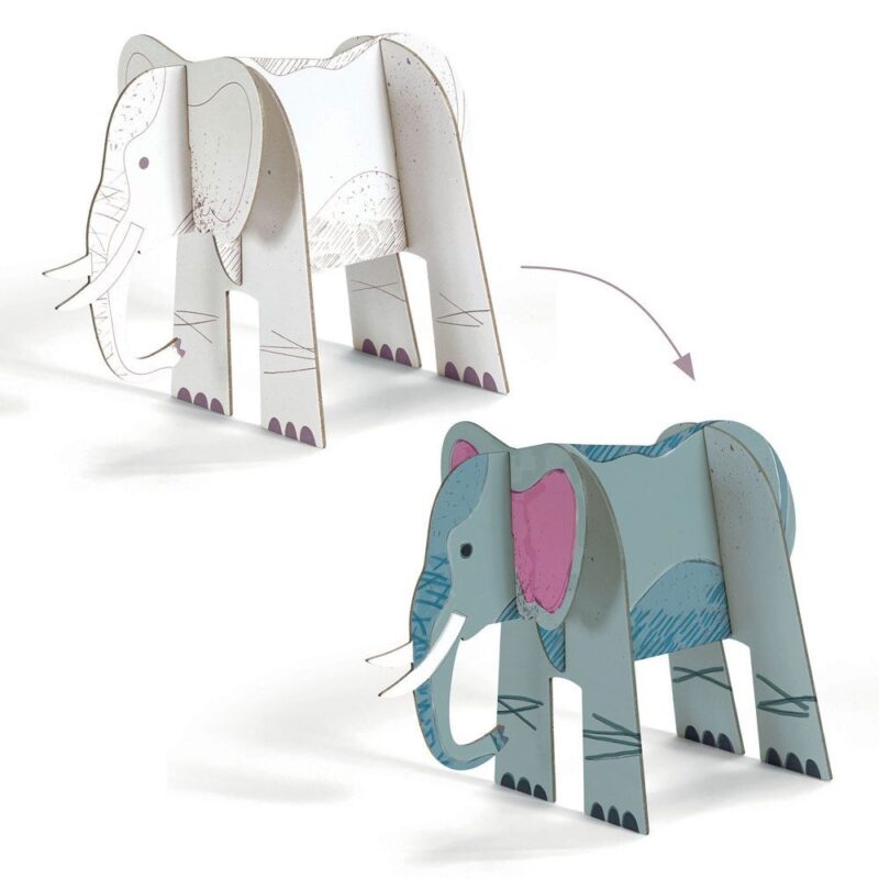 DIY I make and paint 3D Savannah by Djeco - Image 4