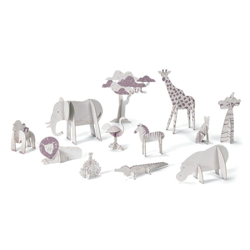 DIY I make and paint 3D Savannah by Djeco - Image 3