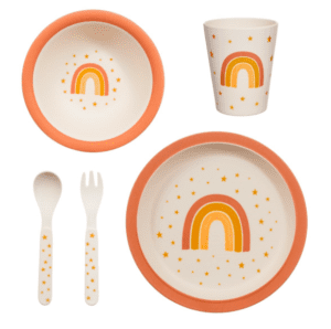 Earth Rainbow Bamboo Tableware Set