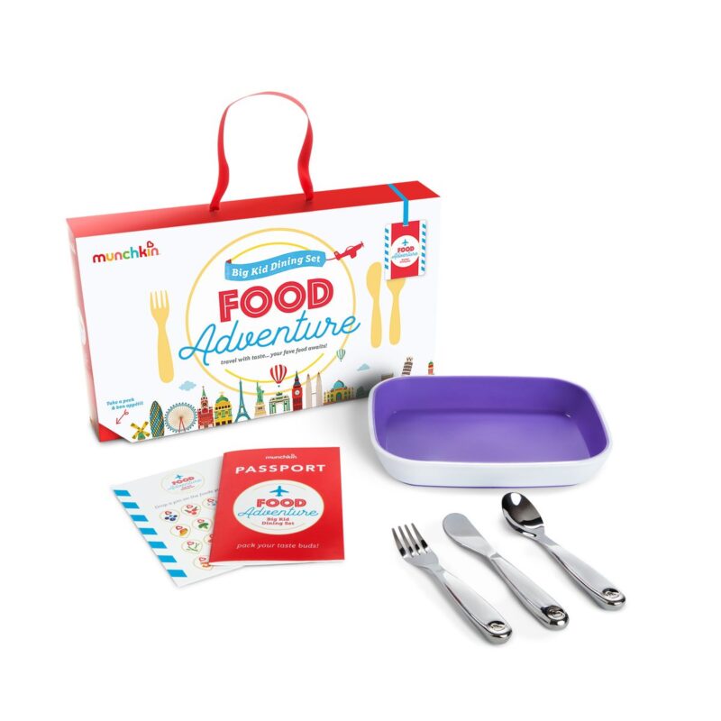 Food Adventure Big Kid Dining Set Purple by Munchkin - Image 2