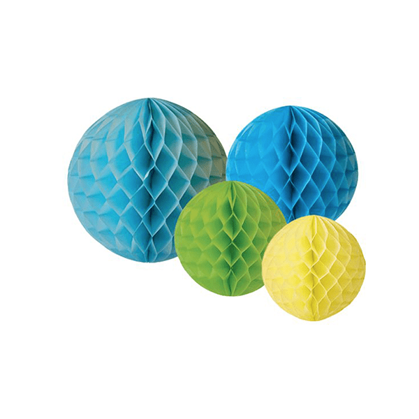 Honeycomb Paper Balls Blue by Jabadabado