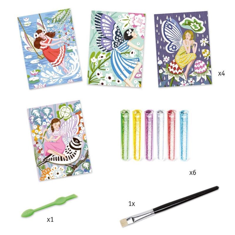 I create with glitter 4 images Fairies by Djeco - Image 3