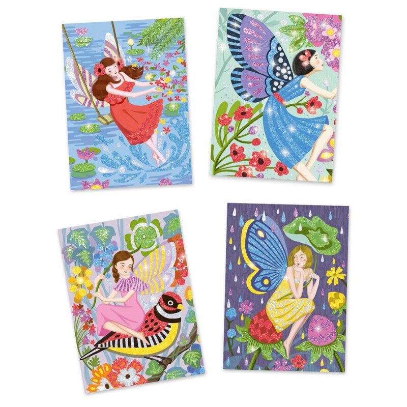 I create with glitter 4 images Fairies by Djeco - Image 2