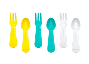 Lunch Punch Fork and Spoon - Yellow Yumbox