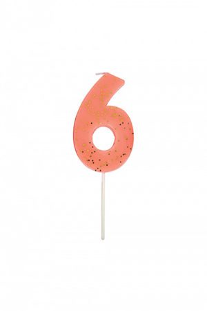 Meri Meri Candle No 6 Coral