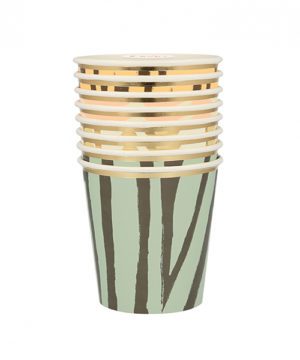 Meri Meri Glass Safari Animal Print Party 256ml