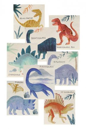 Meri Meri Napkin Small Dinosaur Kingdom