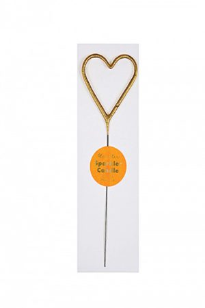 Meri Meri Sparkling Heart Candle
