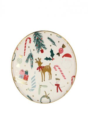 Meri Meri Sweet Plate Festive Motif