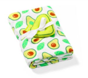 Soft Muslin with Soft Bamboo and Cotton Rattle Avocado by BabyOno