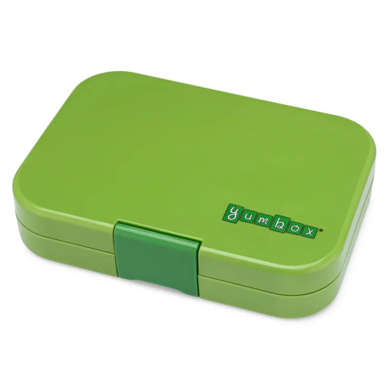 Yumbox Panino 4-sections Matcha Green / Race Cars tray - Image 2