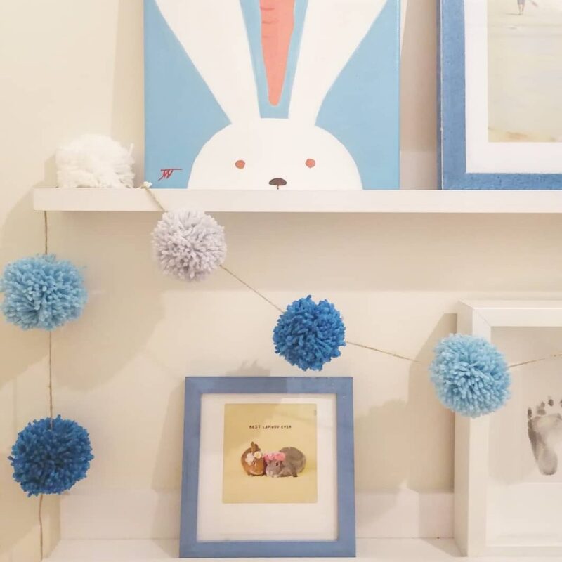 Handmade Garland Cloud By the Pompons