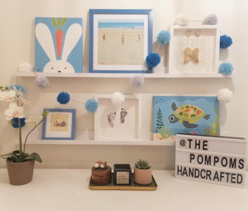 Handmade Garland Cloud By the Pompons - Image 2