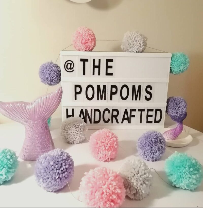 Handmade Garland Mermaid By the Pompons