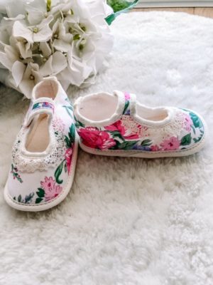 Pre Walker Cotton Shoes Peony