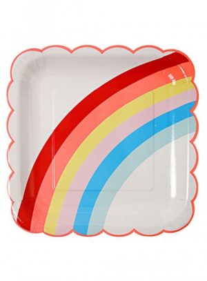 Meri Meri Rainbow Food Plate 12pcs