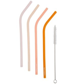 SunnyLife Straws - 4 pcs. - Pink Multicoloured