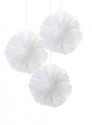 Talking Tulle Pom Pom White