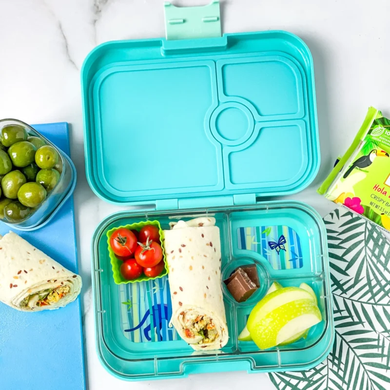 Yumbox Panino 4-sections  Tropical Aqua / Panther tray - Image 3