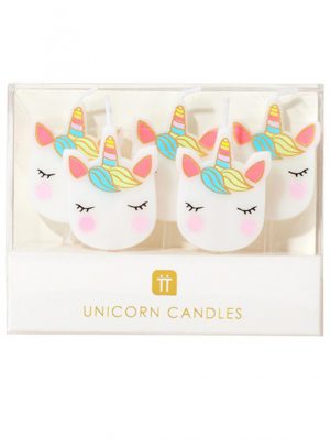 Unicorn Birthday Candles by Talking Tables