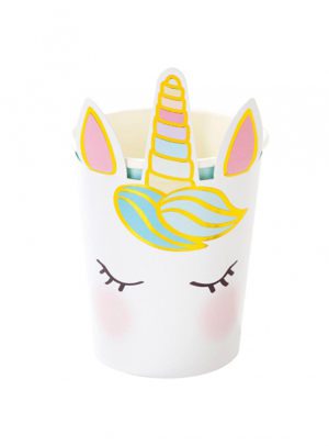 Unicorn paper cups by Talking Tables