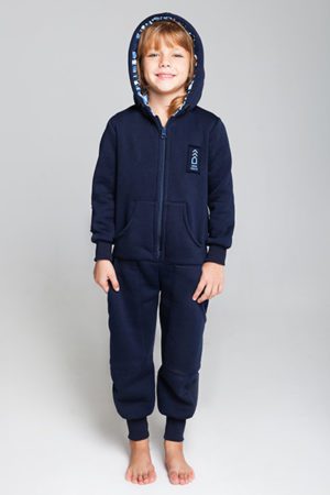 Unisex Kids Front Blue Army Print
