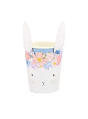 Meri Meri Glass Bunny with Flowers