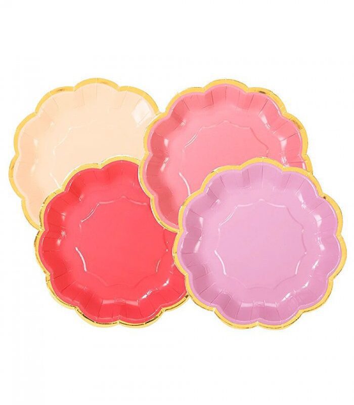scalloped plate for sweets by talking tables