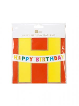 Talking Rainbow Happy Birthday Garland