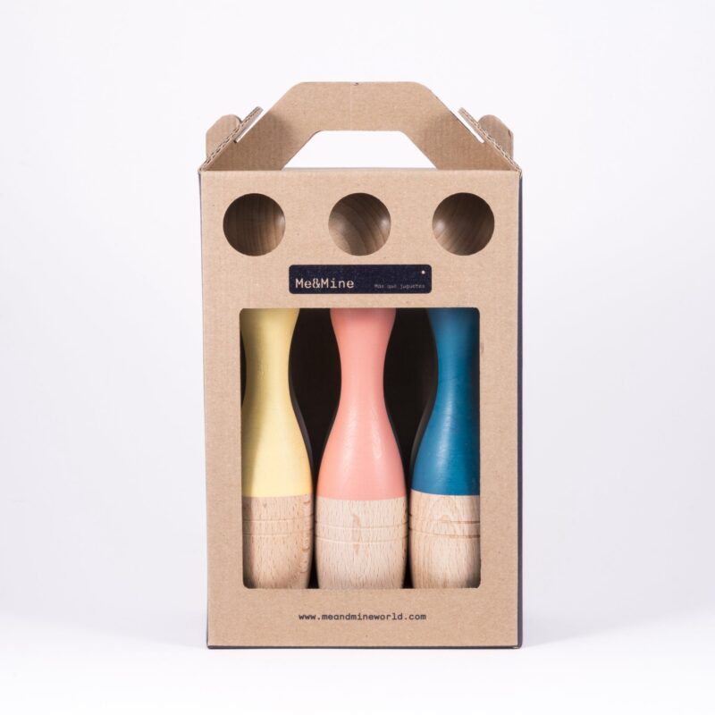 Me & Mine Wooden Bowling Pins Classic - Image 2