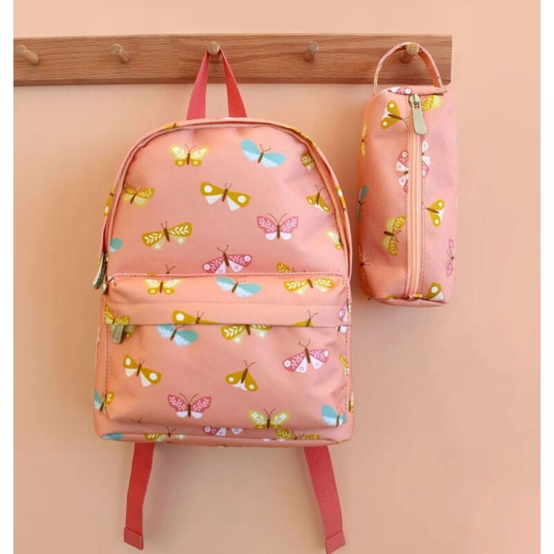A Little Lovely Company Backpack With Isothermal Compartment 27x32x19cm Butterflies - Image 6