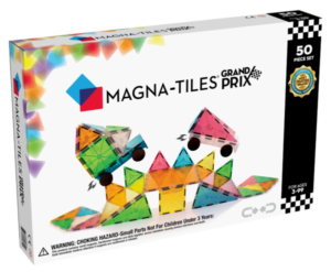 MAGNA-TILES Grand Prix 50-Piece Set Frost Colors