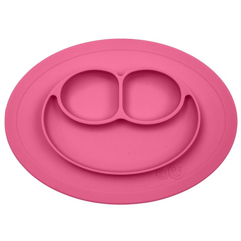 Ezpz Educational Plate 12+ Months Happy Mini Mat - Pink