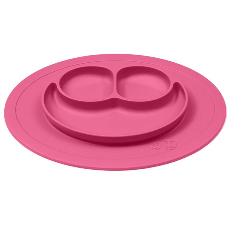 Ezpz Educational Plate 12+ Months Happy Mini Mat - Pink - Image 3