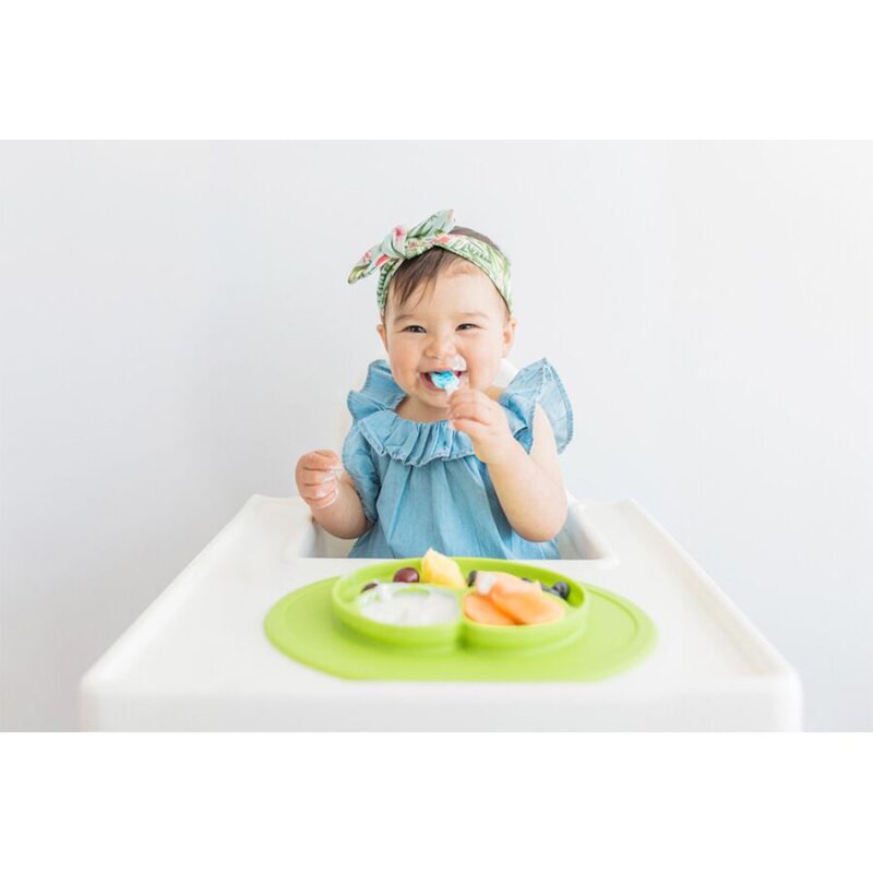 Ezpz Educational Plate 12+ Months Happy Mini Mat - Pink - Image 4