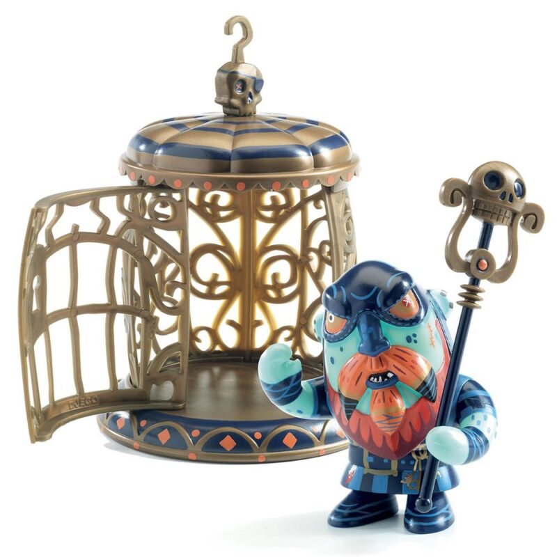Djeco Pirate Figure Gnomus & Ze With Cage