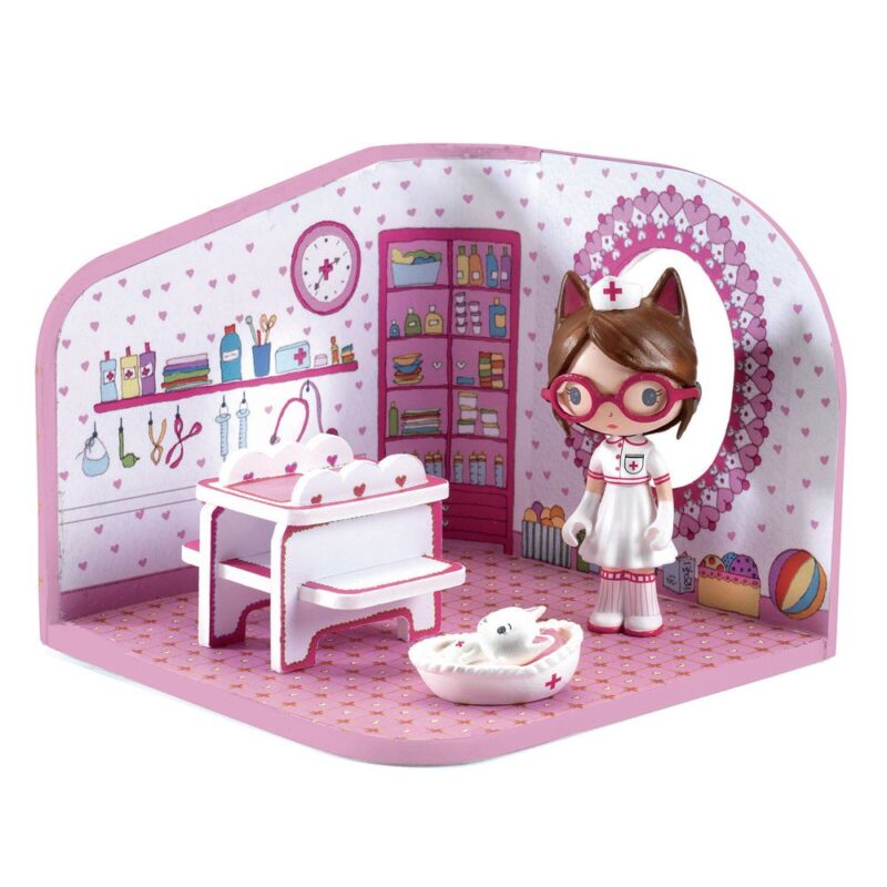 Djeco Tinyly Milou's Animal Clinic (Includes figures)
