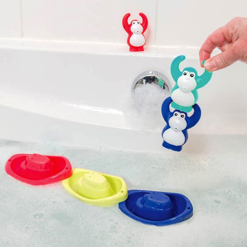 Ludi Bath toy set Boats, Monkeys, Cups 11 pcs. - Image 2