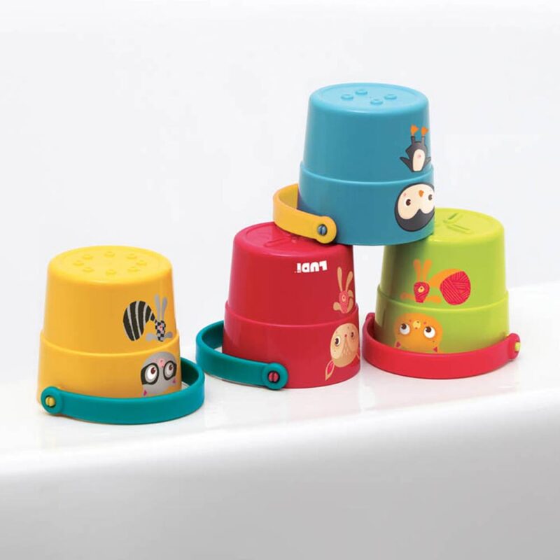 Ludi Set of bathroom buckets & stacking 4 pcs. - Image 6