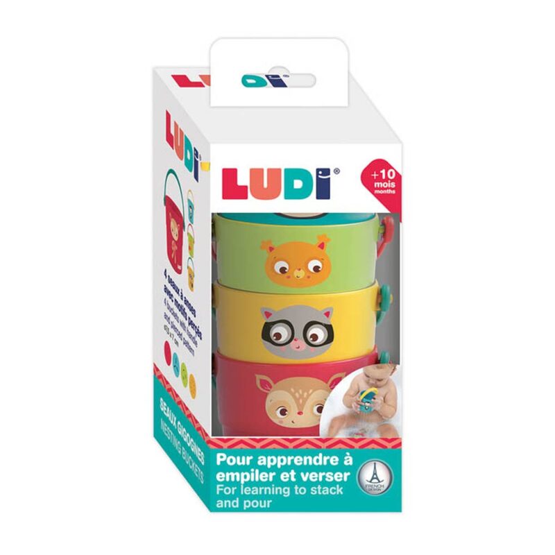 Ludi Set of bathroom buckets & stacking 4 pcs.
