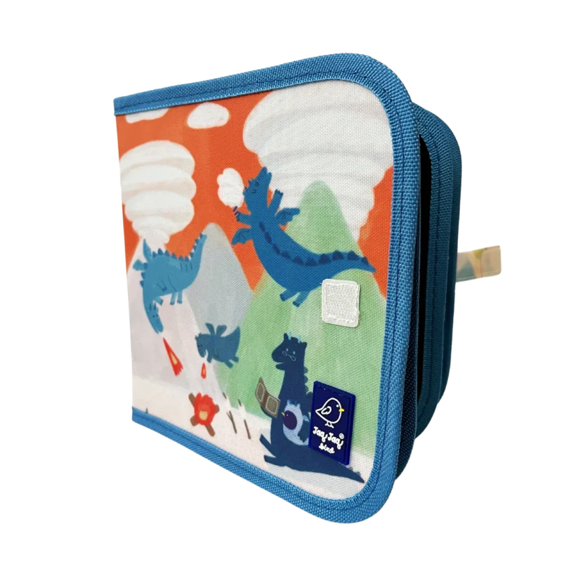 Jaq Jaq Dragons + Clouds Reusable Dry Erase, Wipe Clean Activity Book - Image 2