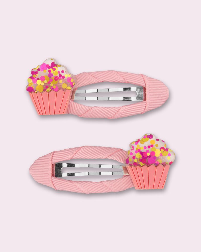 Mini Cools Cupcake Hair Clips