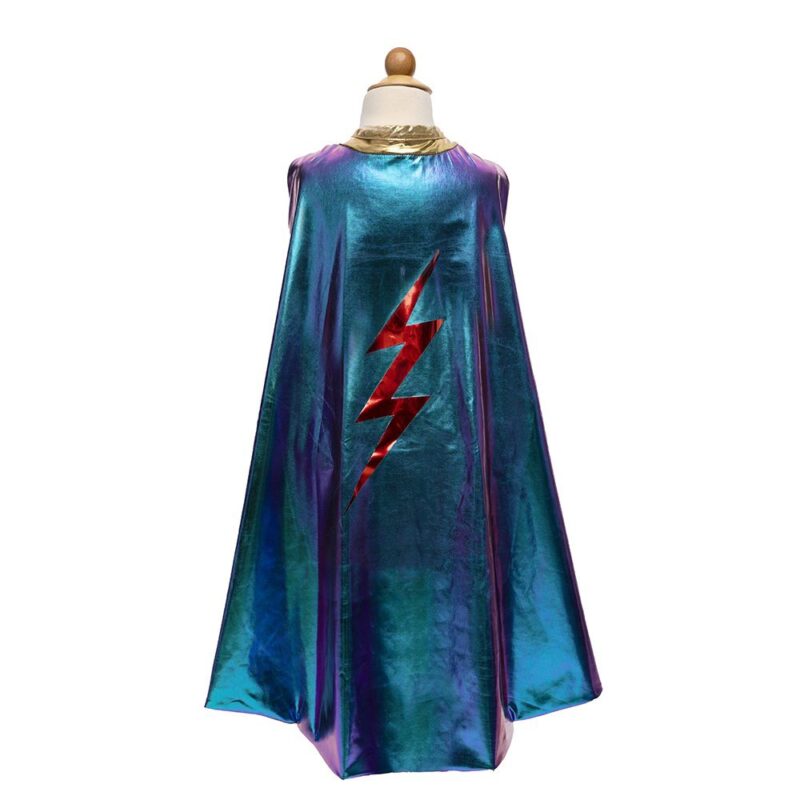 Great Pretenders Iridescent Reversible Cape With Lightning Bolt, 5-6 Years - Image 2