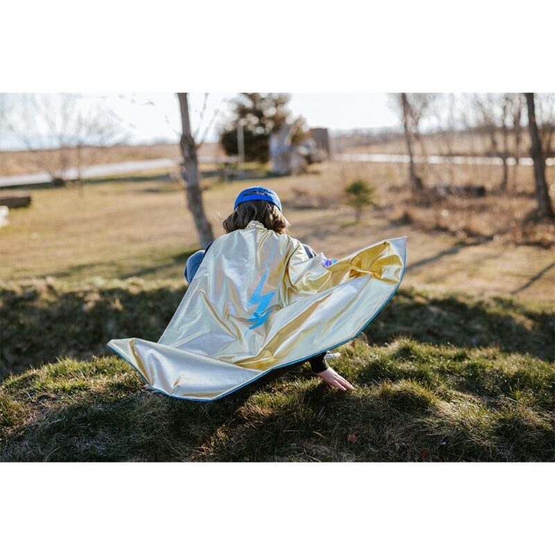Great Pretenders Iridescent Reversible Cape With Lightning Bolt, 5-6 Years - Image 5